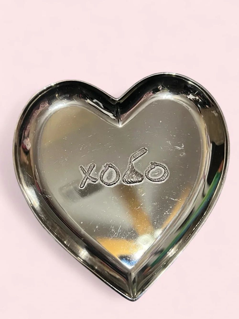 Heart Shaped Trinket Dish - Silver 